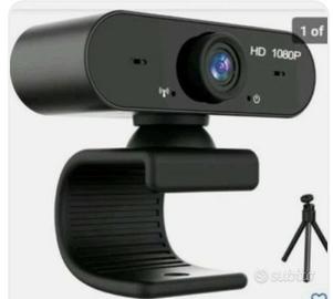 Webcam USB 1080P HD pieghevole AXUF con microfono