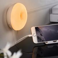 Lampada da notte con due porte USB