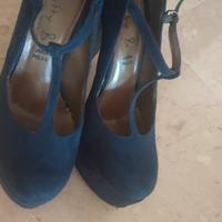 Scarpa decolletè blu 37