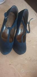 Scarpa decolletè blu 37