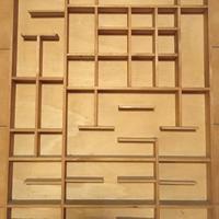 Bacheca grande da parete in legno porta oggetti