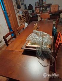 Tavolo legno 10 persone 80 larghezza