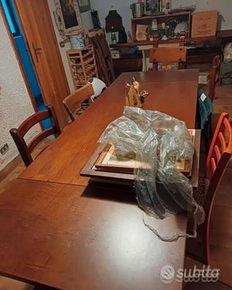 Tavolo legno 10 persone 80 larghezza