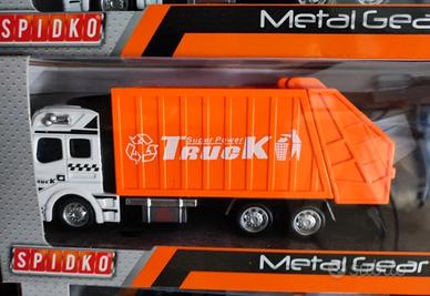 Modellino camion autocompattatore