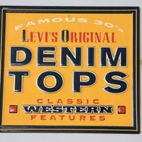 Levis Denim Jeans targa insegna vintage originale