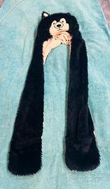 cappello in peluche a forma di husky, TG 7/10