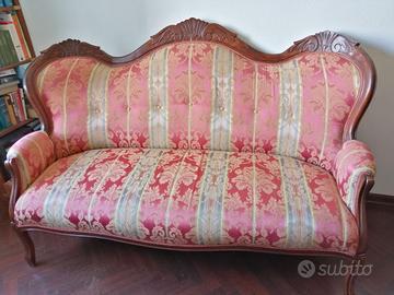 Divano 3 posti stile Luigi Filippo