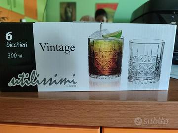 6 bicchieri da whisky/bevanda 