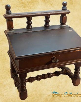 Raro Mobile Vintage Miniatura Legno Scrittoio