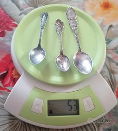 lotto cucchiaini argento sterling