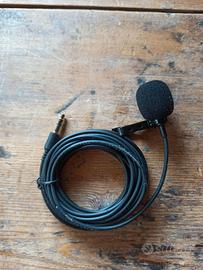 Microfono Lavalier a Clip Jack 3,5 mm Nuovo