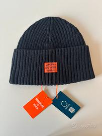 Superdry - Zuccotto in misto lana - Blu navy