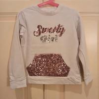 💖Felpa Blu Kids "Sweety Girl" con Paillettes ✨