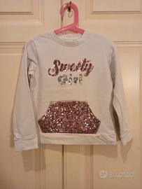 💖Felpa Blu Kids "Sweety Girl" con Paillettes ✨