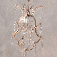 Lampadario con cristalli 