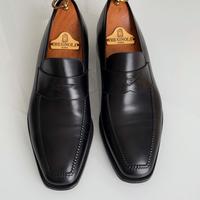 Mocassini neri Brugnoli Roma