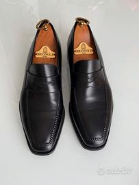 Mocassini neri Brugnoli Roma