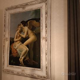 Olio su tela amore e psiche 