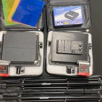 Kit Fari Neewer NL660+Batterie, Gelatine, Caricato