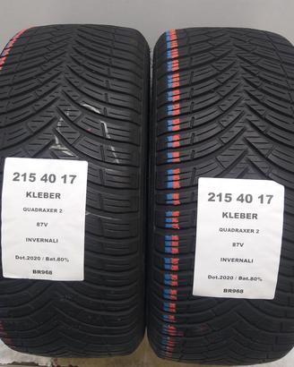 2 GOMME 215 40 17 KLEBER BR968