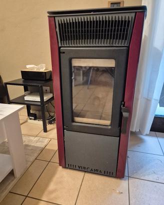 Stufa a pellet Vulcania 09 - 9kW bordeaux - Ottime