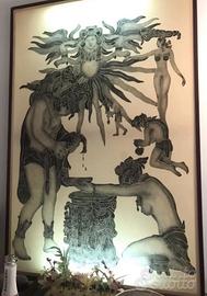 Batik Originale Messico anni 80+Vari compl arredo
