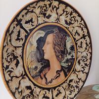piatto ceramica maiolica