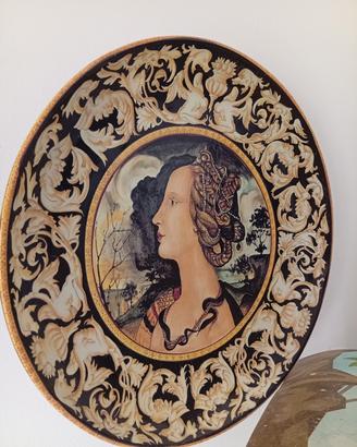 piatto ceramica maiolica