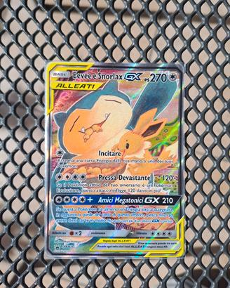 Evee e Snorlax GX SM169 Promo Pokémon ITA NM