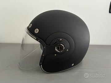 Casco Jet SMK RETRO Nero Opaco - L