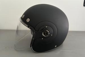 Casco Jet SMK RETRO Nero Opaco - L