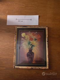 Quadretto con vaso di fiori