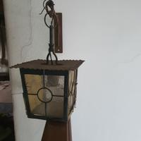 lampada da esterno ferro battuto 