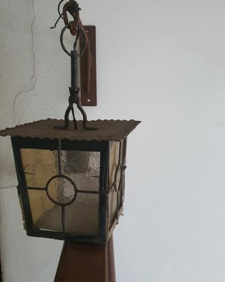 lampada da esterno ferro battuto 