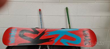 snowboard k2 Vandal con attacchi Union Cadet