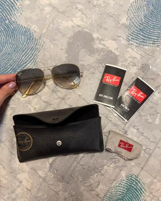 Occhiali da Sole Ray-Ban Aviator Oro