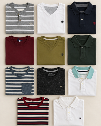 Lotto 11 magliette e polo uomo taglia S