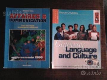 Libri superiori usati inglese e francese