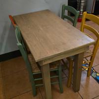 Tavolo in legno puro 60x120