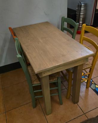 Tavolo in legno puro 60x120