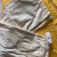 Pantaloni culotte mango bianchi