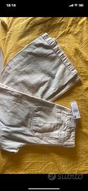 Pantaloni culotte mango bianchi