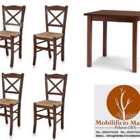 Set cod160 Sedie e Tavolo Bar Ristorante Non Usate