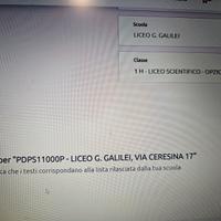 Libri scolastici 1° Liceo scientifico