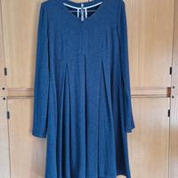 vestito svasato blu donna