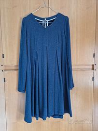 vestito svasato blu donna