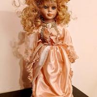 Bambola anni 80-90 H cm 41 vestito Rosa 