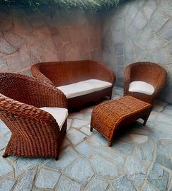 Salottino in foglie di banano originale