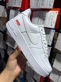 Nike Air Force 1 Low Supreme Bianche Taglia 38