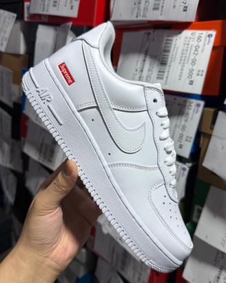 Nike Air Force 1 Low Supreme Bianche Taglia 38